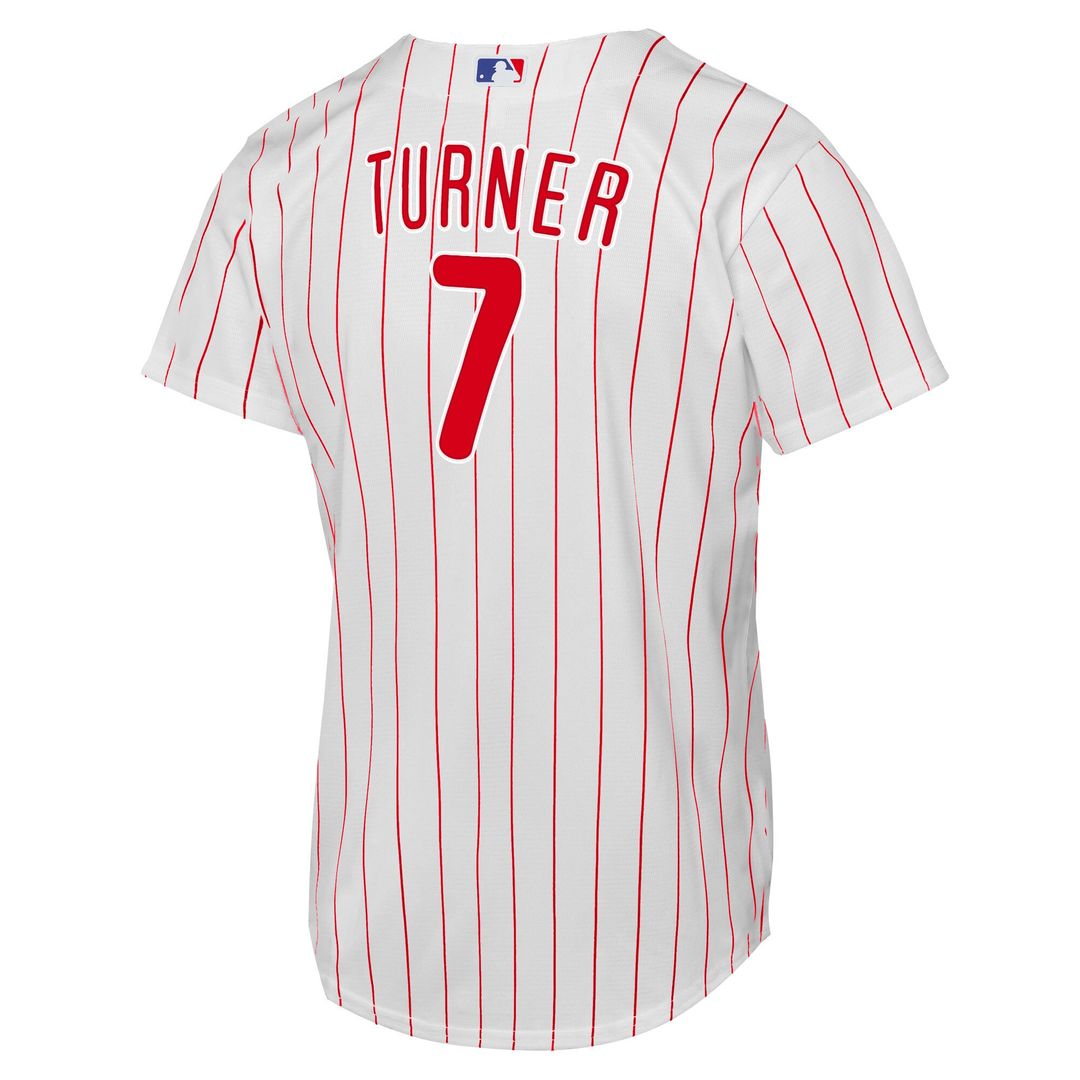 Philadelphia Phillies Trea Turner Nike Youth Home Replica Jersey - White