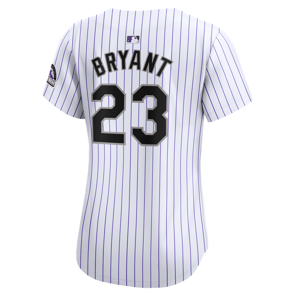 Colorado Rockies Kris Bryant Nike Women's Home Limited Jersey - White