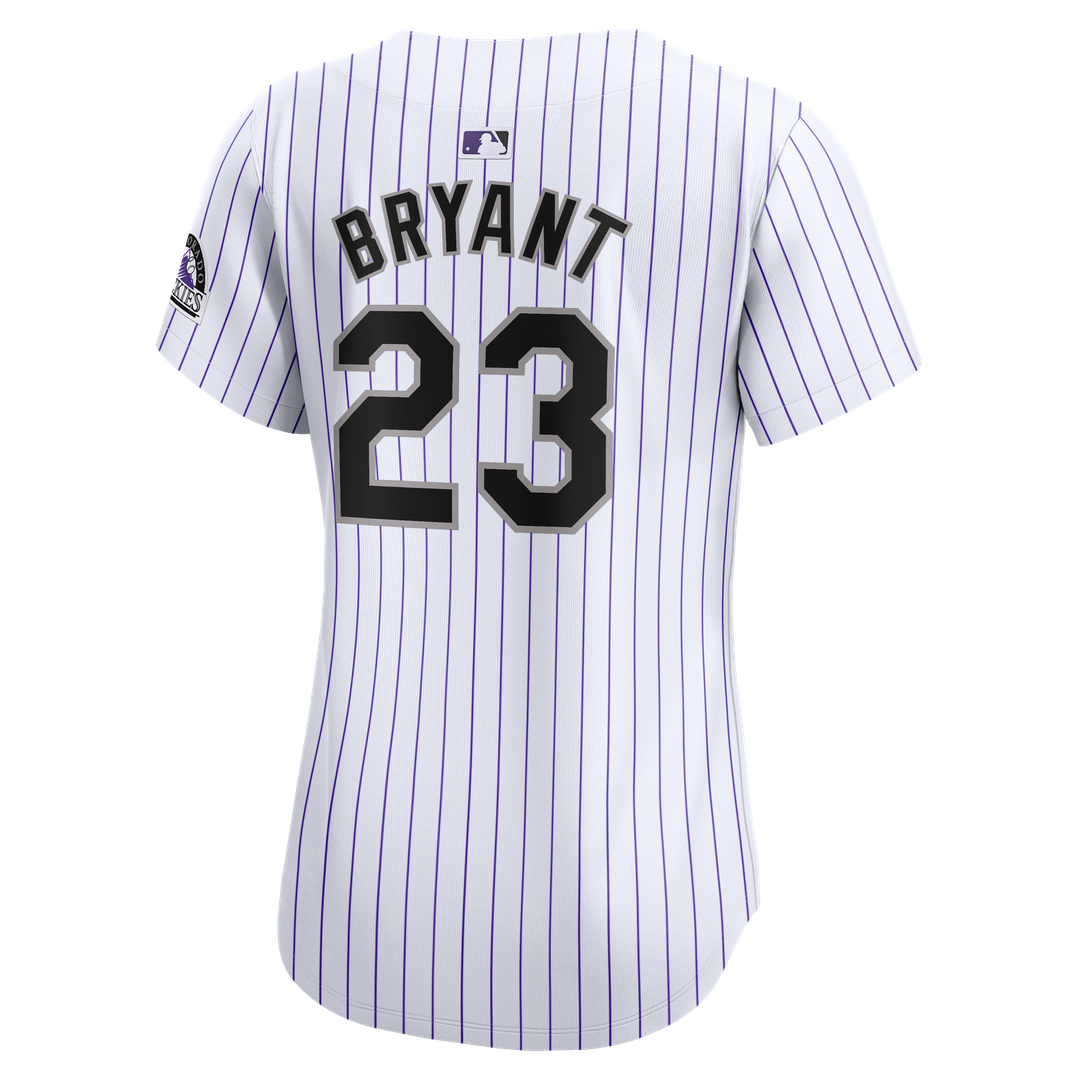 Colorado Rockies Kris Bryant Nike Women's Home Limited Jersey - White