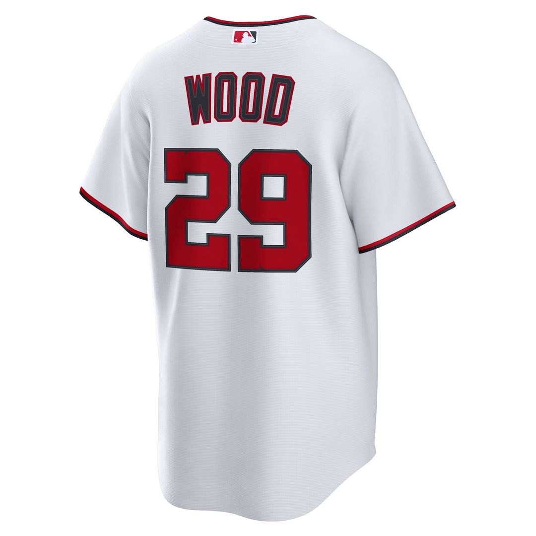 Washington Nationals James Wood Nike Home Replica Jersey - White