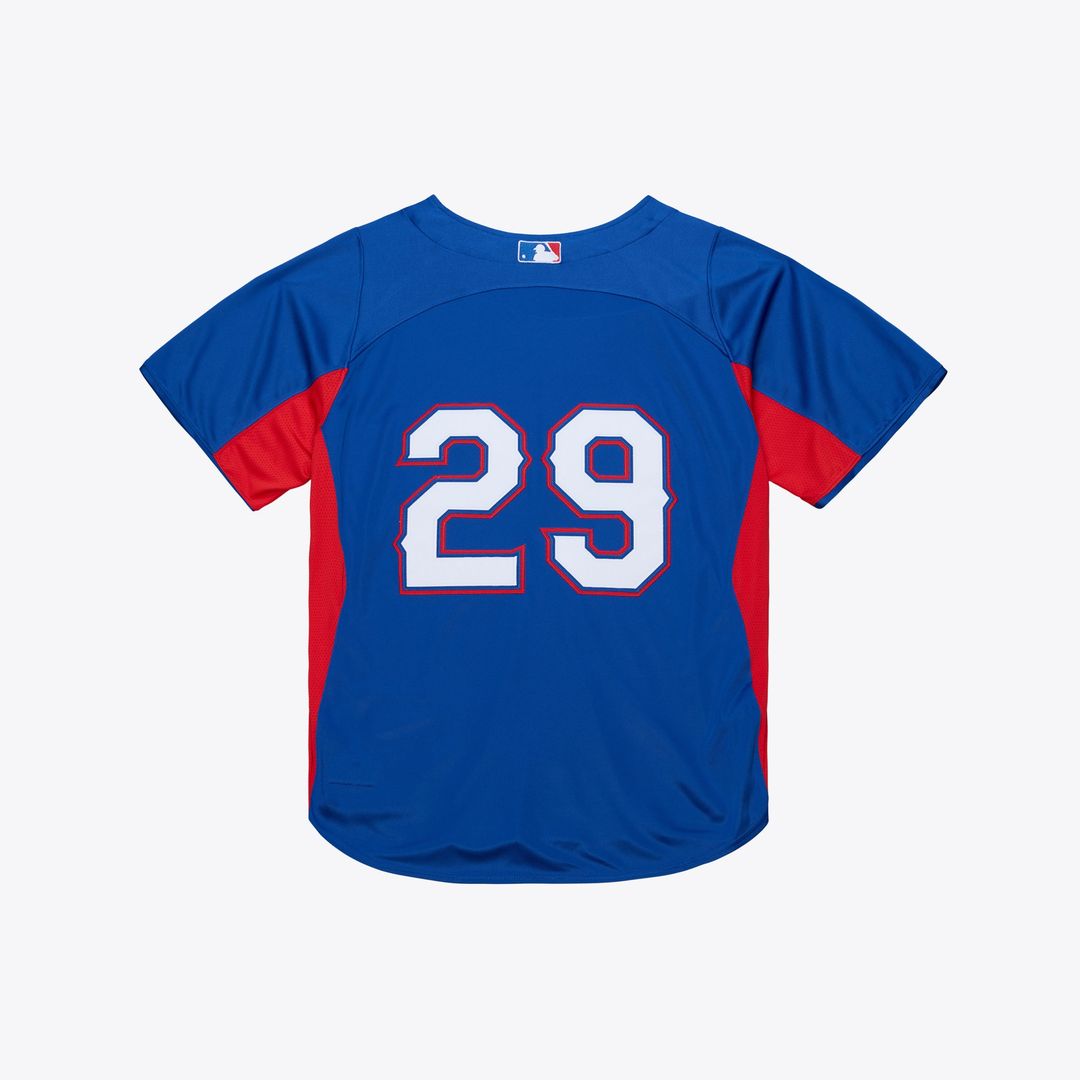Texas Rangers Adrian Beltre Mitchell & Ness Cooperstown Mesh Batting Practice Button-Up Jersey - Royal