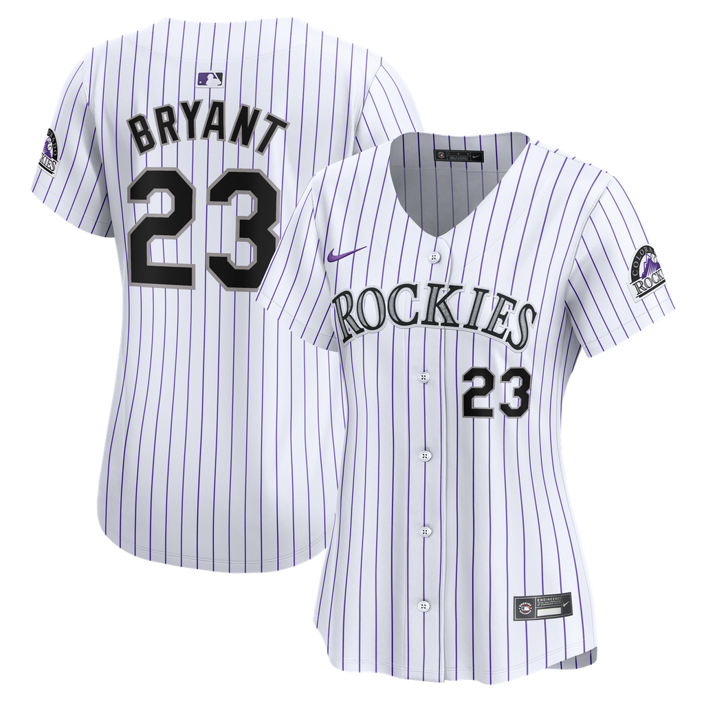 Colorado Rockies Kris Bryant Nike Women's Home Limited Jersey - White