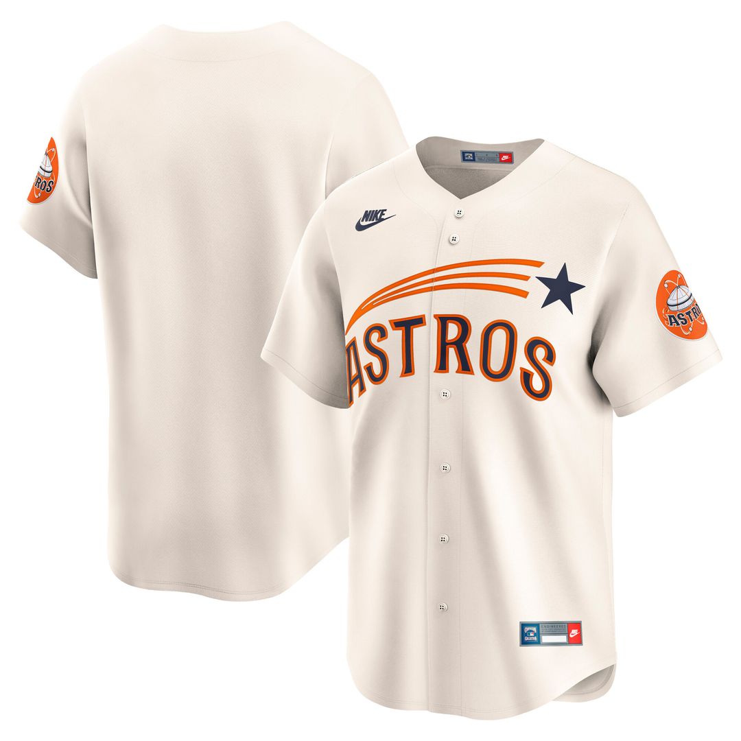 Houston Astros Nike Cooperstown Limited Jersey - Cream