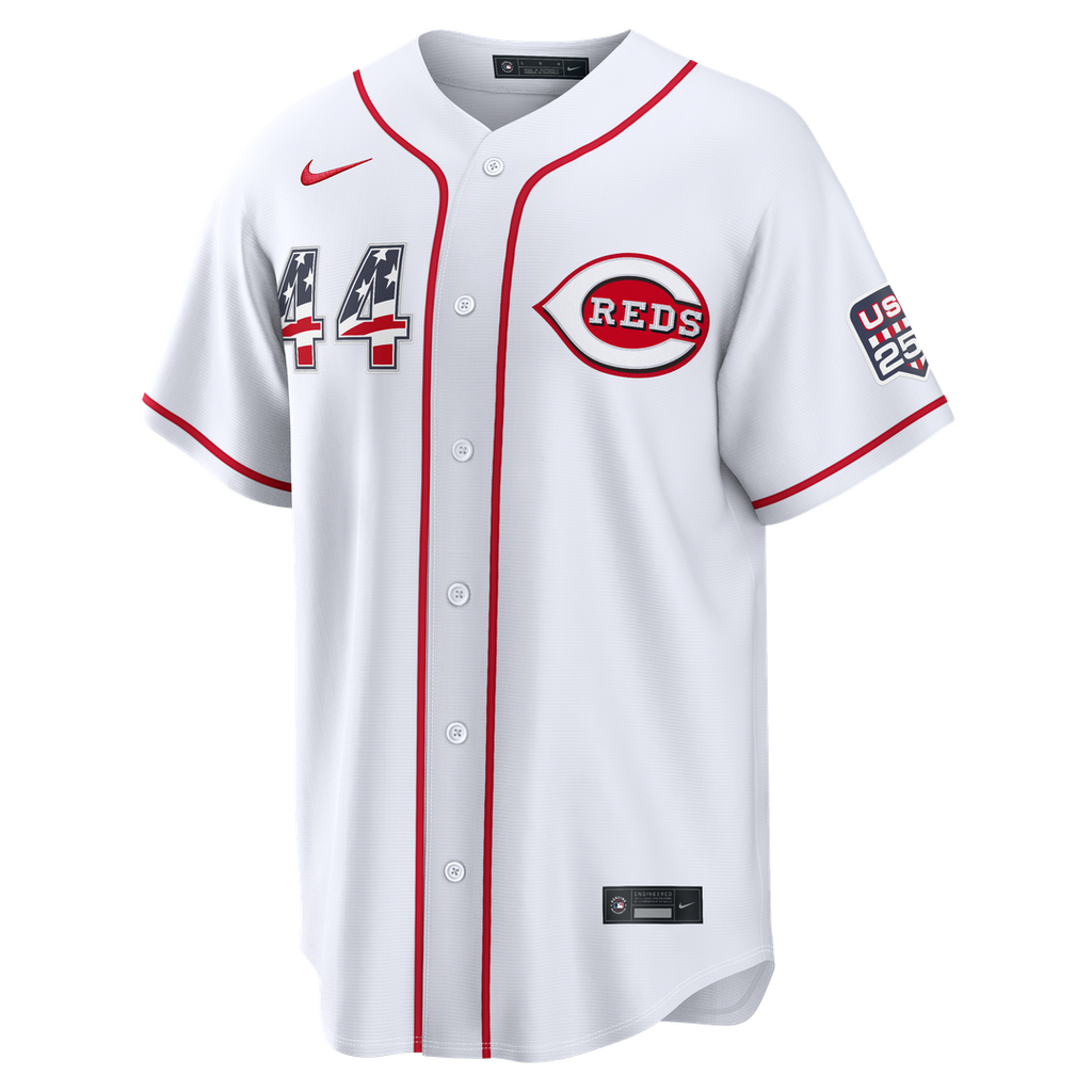 Cincinnati Reds Elly De La Cruz Nike USA 250 Fourth of July Home Stadium Jersey - White