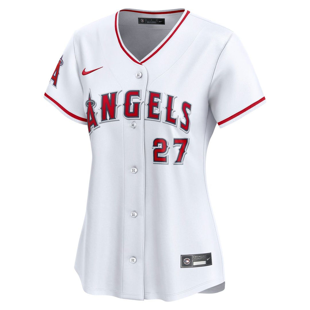 Los Angeles Angels Mike Trout Nike Women's Home Limited Jersey - White