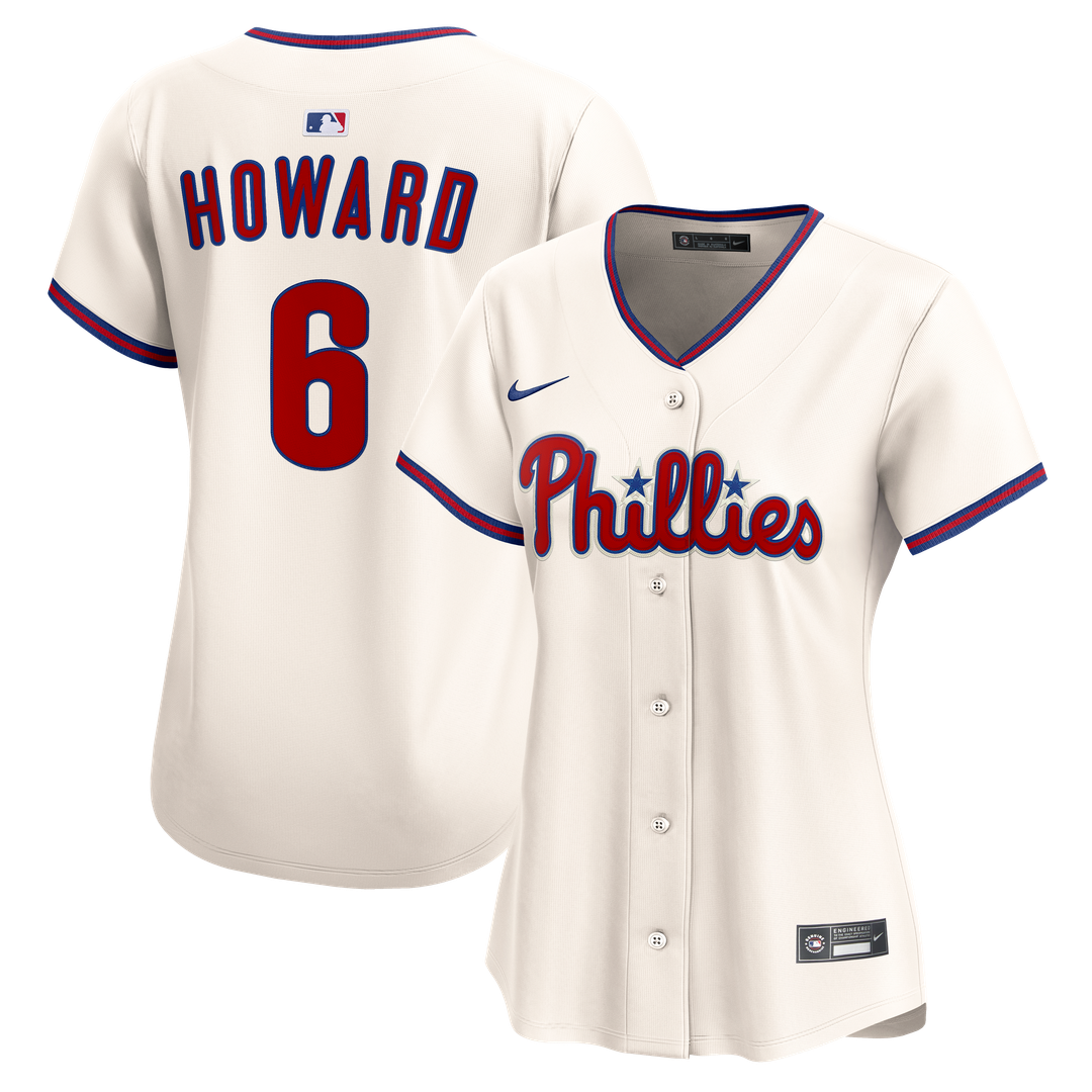 Philadelphia Phillies Ryan Howard Nike Women's Limited Jersey - White