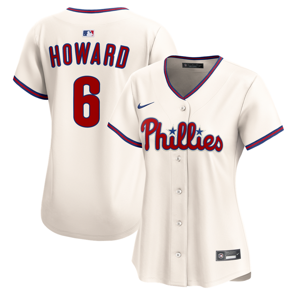 Philadelphia Phillies Ryan Howard Nike Women's Alternate 2 Limited Jersey - Cream