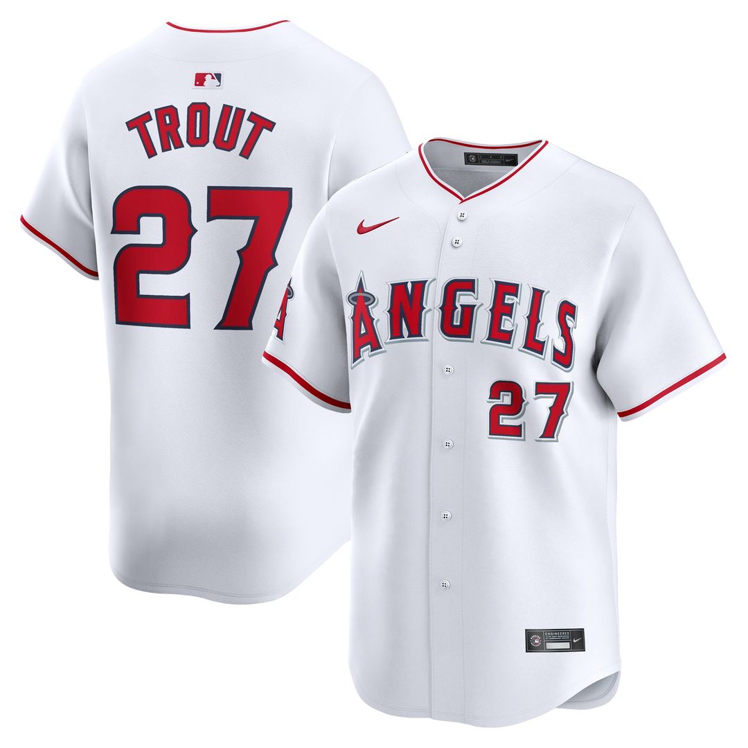 Los Angeles Angels Mike Trout Nike Youth Home Limited Jersey - White