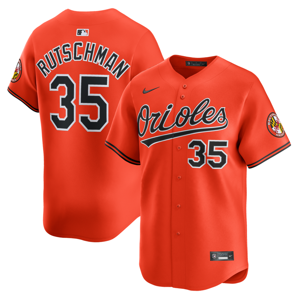 Baltimore Orioles Adley Rutschman Nike 2nd Alternate Limited Jersey - Orange