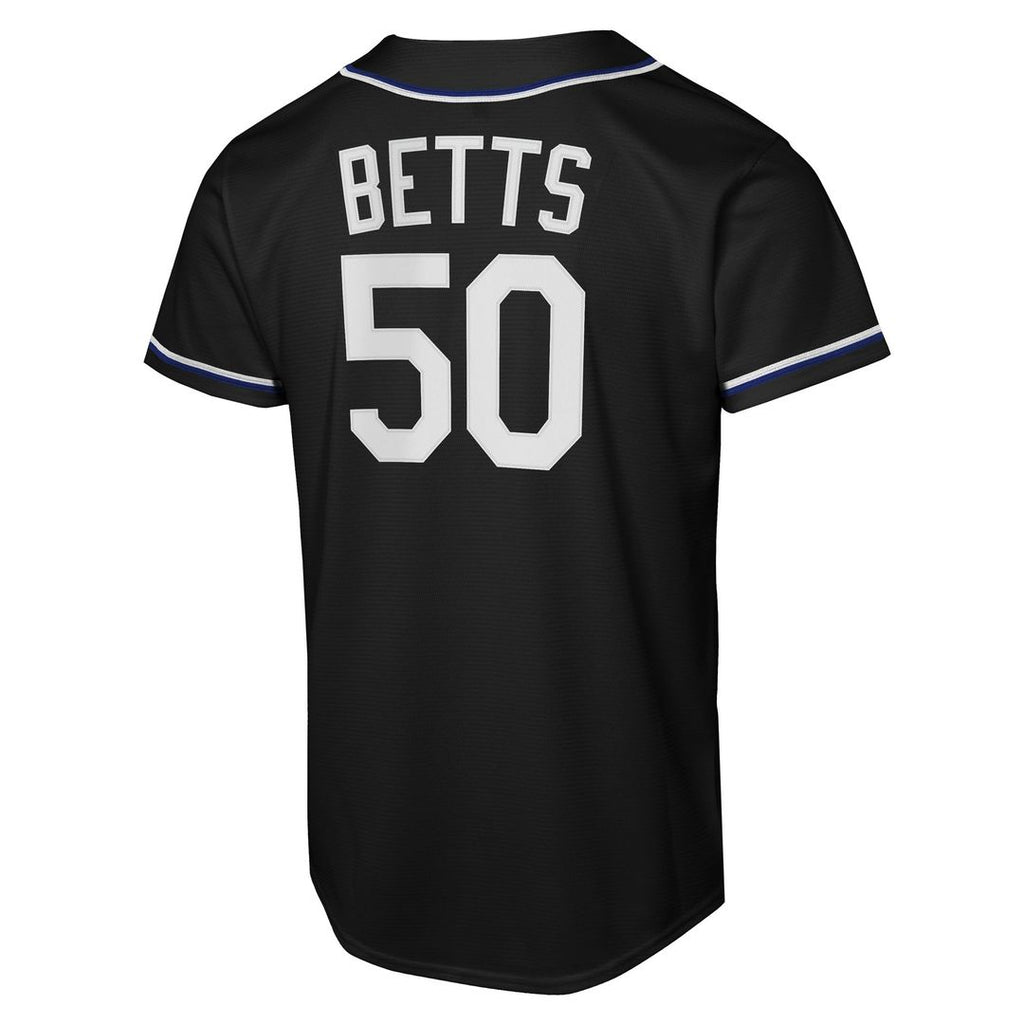 Los Angeles Dodgers Mookie Betts Nike Youth Fashion Replica Jersey - Black