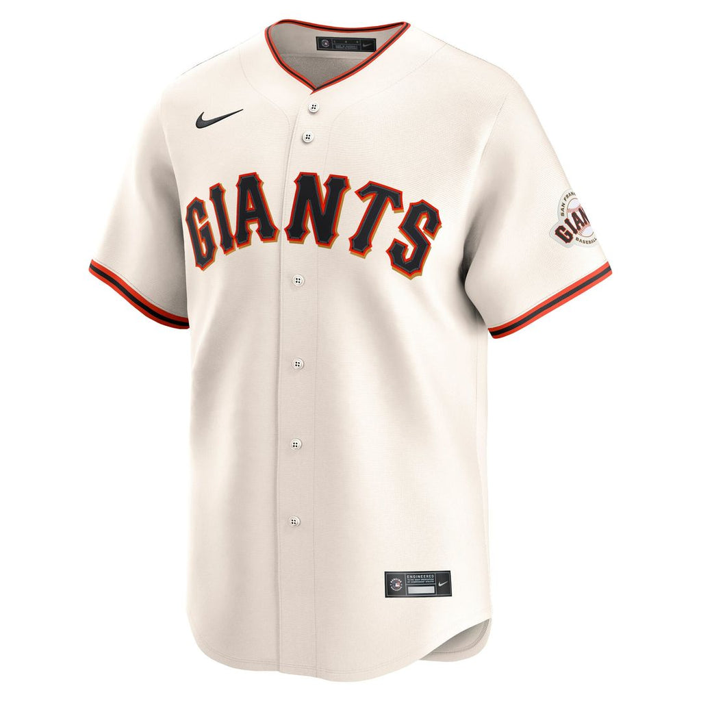 San Francisco Giants Willy Adames Nike Home Limited Jersey - Cream
