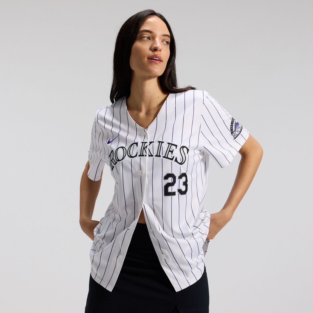 Colorado Rockies Kris Bryant Nike Women's Home Limited Jersey - White