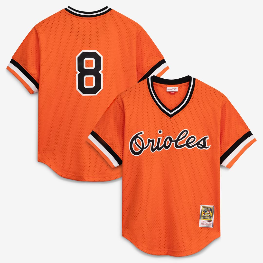 Baltimore Orioles Cal Ripken Jr. Mitchell & Ness Authentic Batting Practice Jersey - White