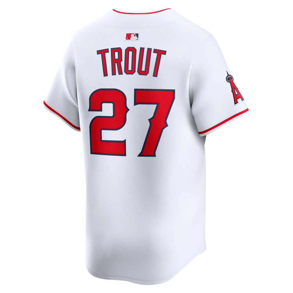 Los Angeles Angels Mike Trout Nike Home Limited Jersey - White