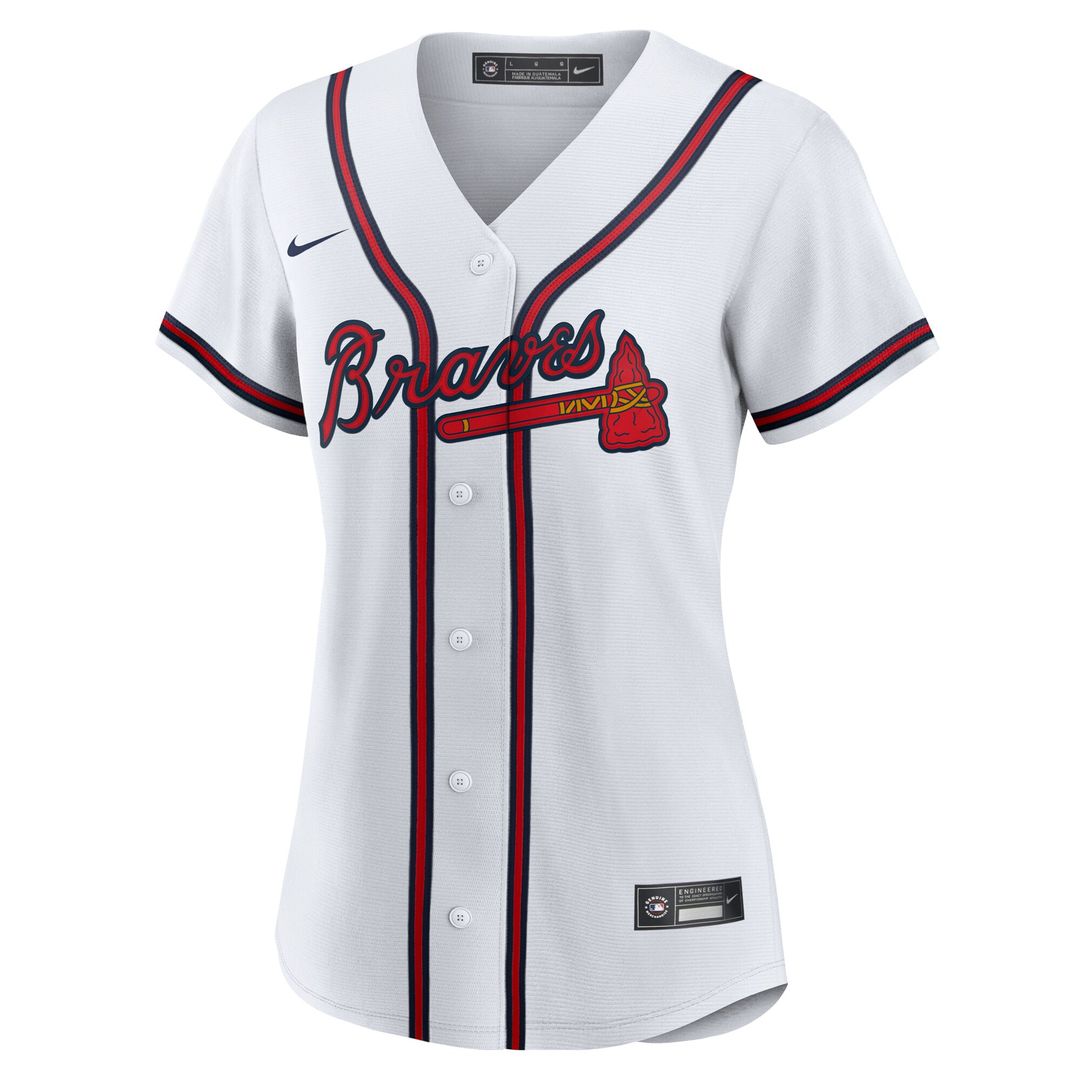 Atlanta Braves Reynaldo Lopez Nike Women's Home Replica Jersey - White