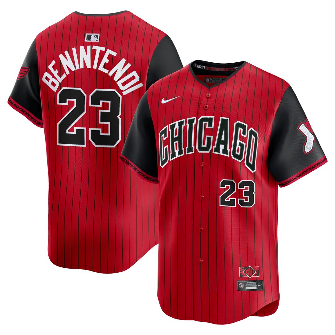 Chicago White Sox Andrew Benintendi Nike 2025 City Connect Limited Jersey - Red/Black