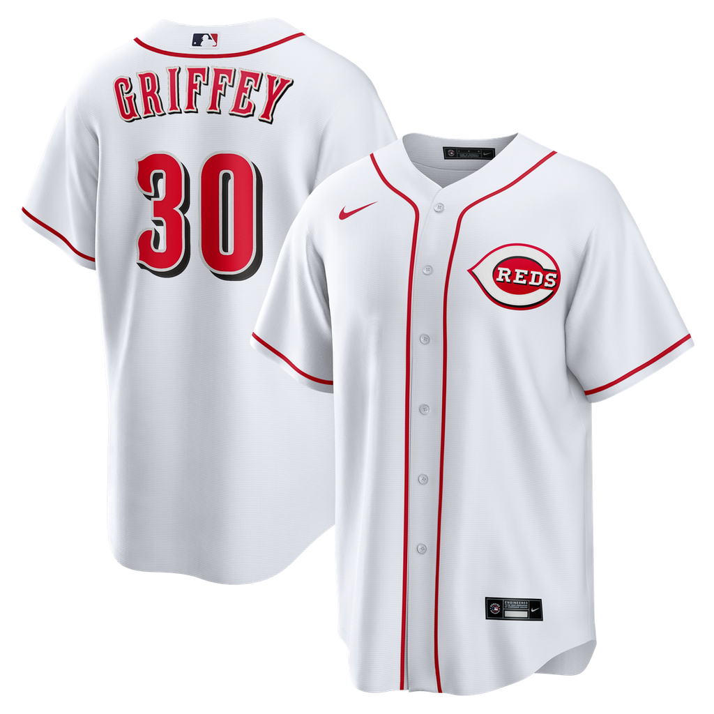 Cincinnati Reds Ken Griffey Jr. Nike Home Retired Replica Jersey - White