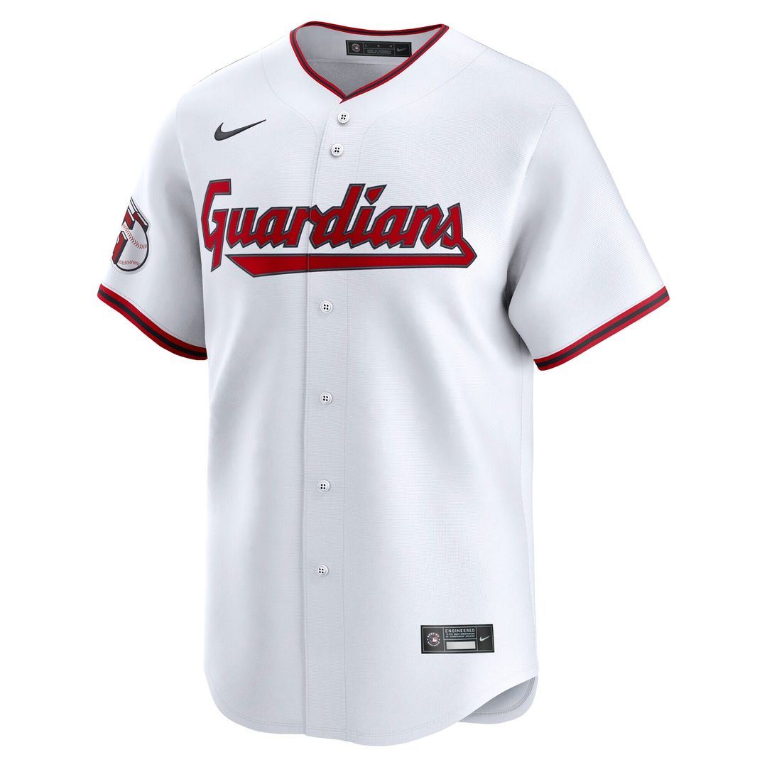 Cleveland Guardians Bo Naylor Nike Home Limited Jersey - White