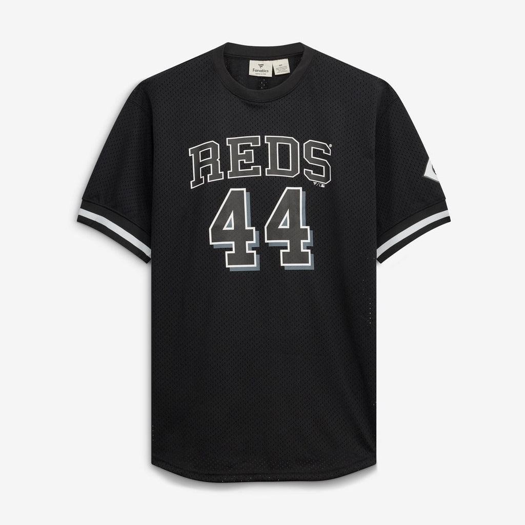 Cincinnati Reds Elly De La Cruz Fanatics Big & Tall Heavyweight Mesh Jersey - Black/White