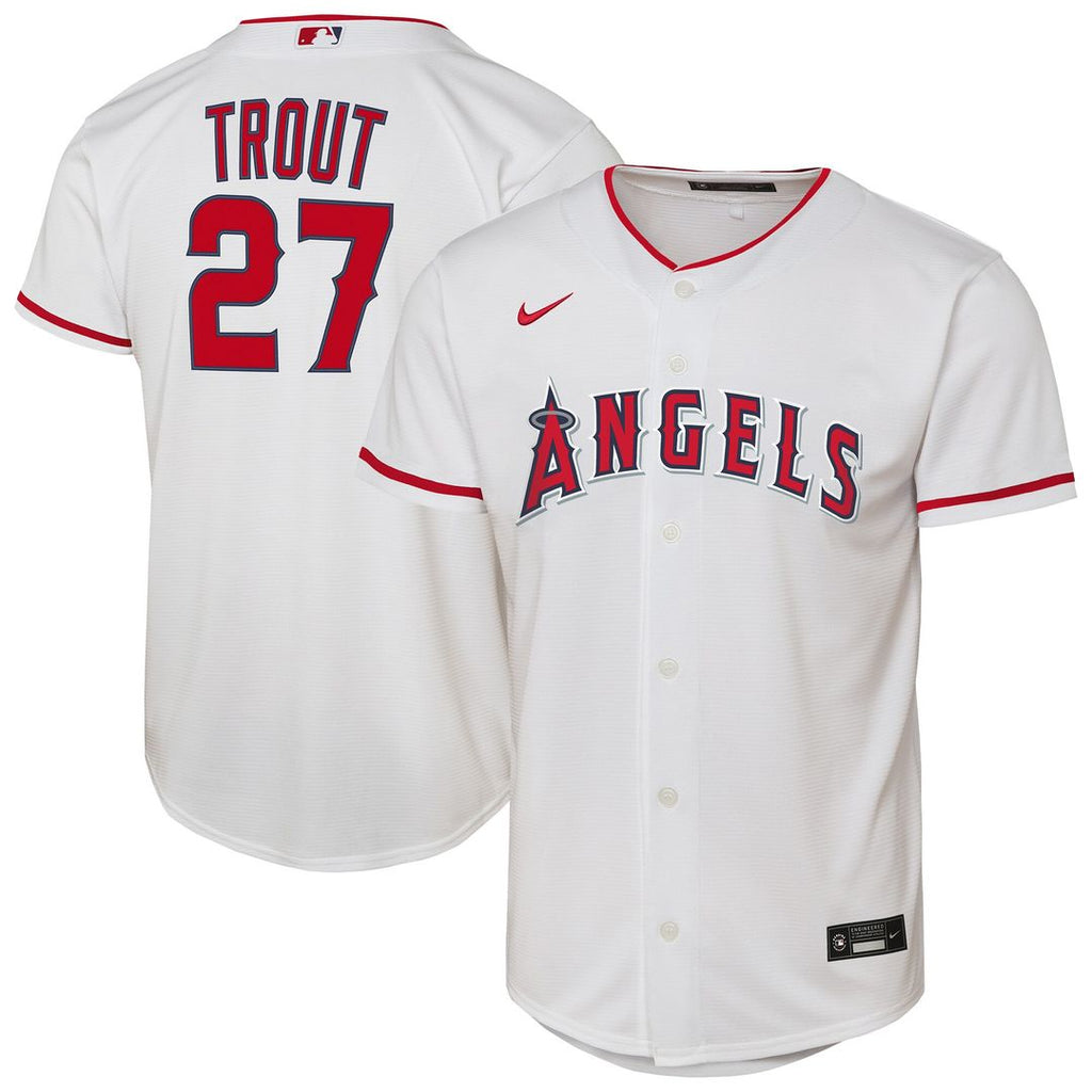 Los Angeles Angels Mike Trout Nike Youth Home Replica Jersey - White