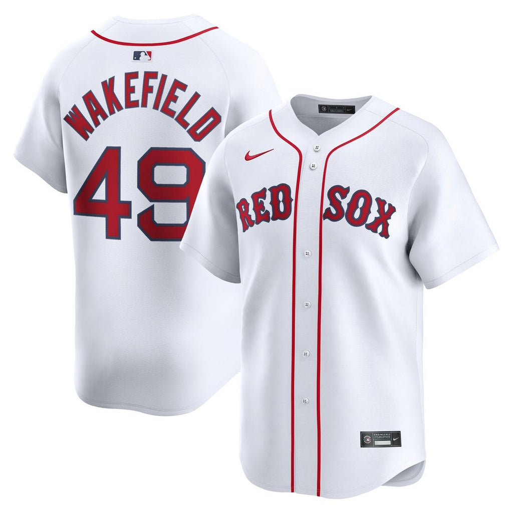 Boston Red Sox Tim Wakefield Nike Home Limited Jersey - White