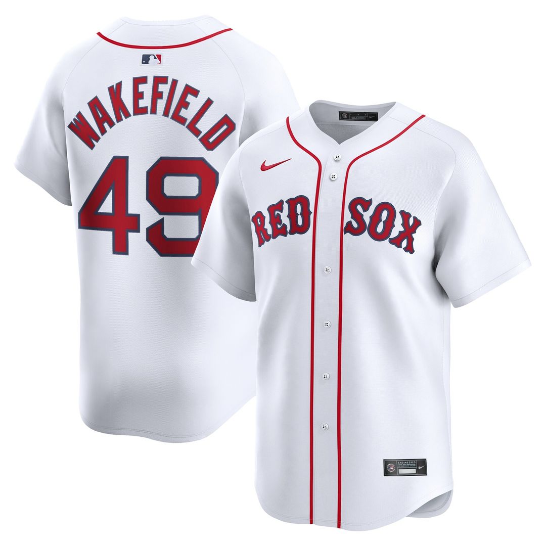 Boston Red Sox Tim Wakefield Nike Home Limited Jersey - White