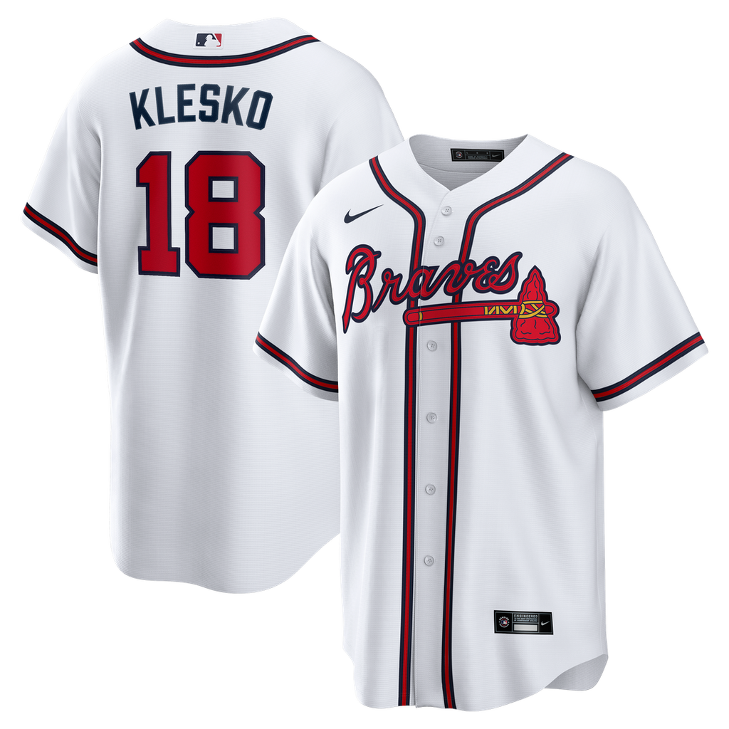 Atlanta Braves Ryan Klesko Nike Home Retired Replica Jersey - White