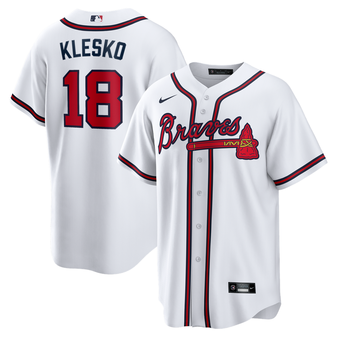 Atlanta Braves Ryan Klesko Nike Home Retired Replica Jersey - White