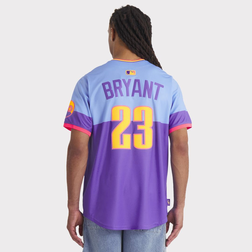 Colorado Rockies Kris Bryant Nike 2025 City Connect Limited Jersey - Purple/Light Blue