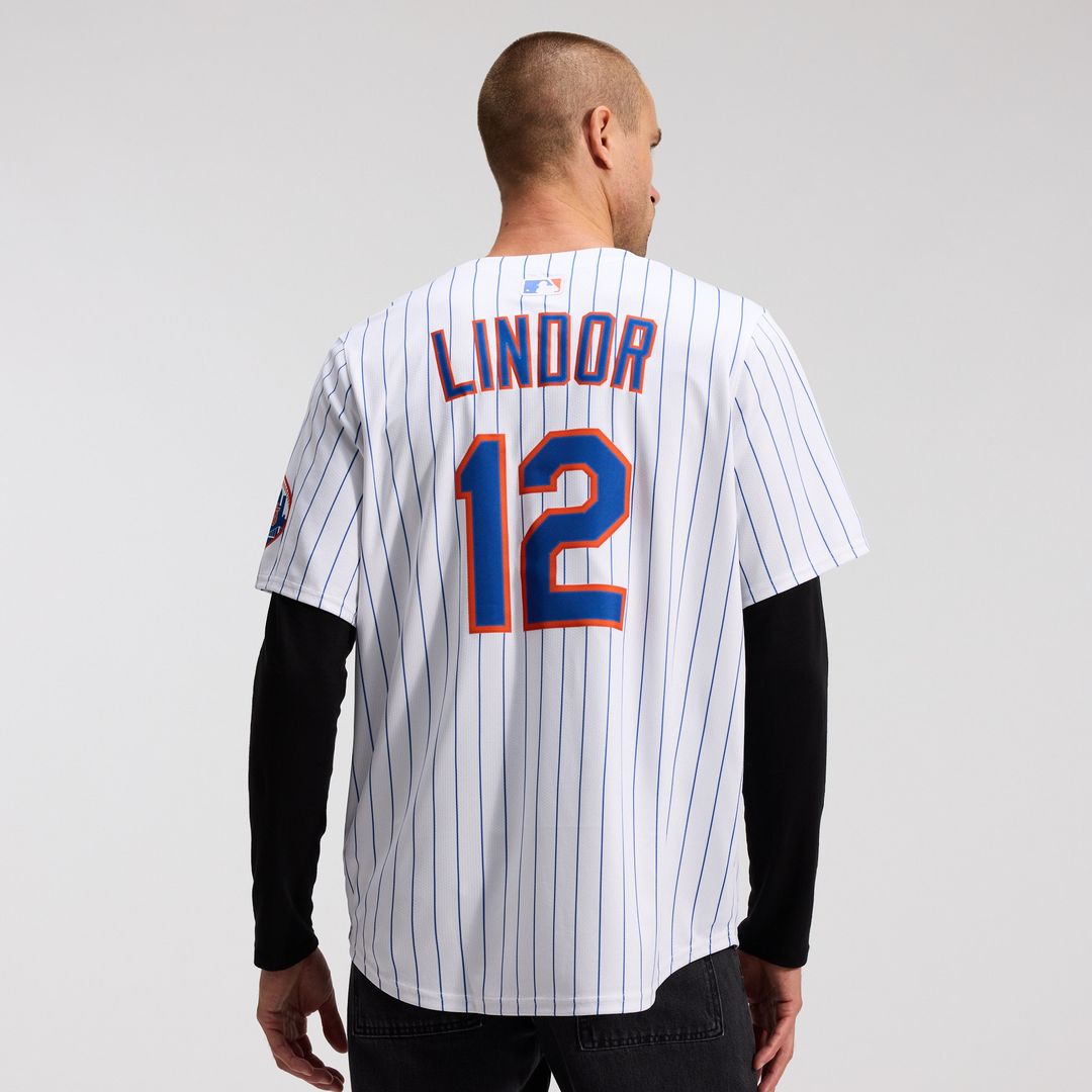New York Mets Francisco Lindor Nike Road Limited Jersey - Gray