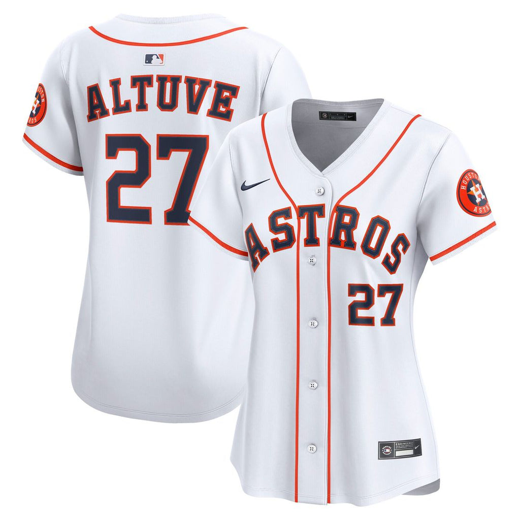 Houston Astros Jose Altuve Nike Women's Home Limited Jersey - White