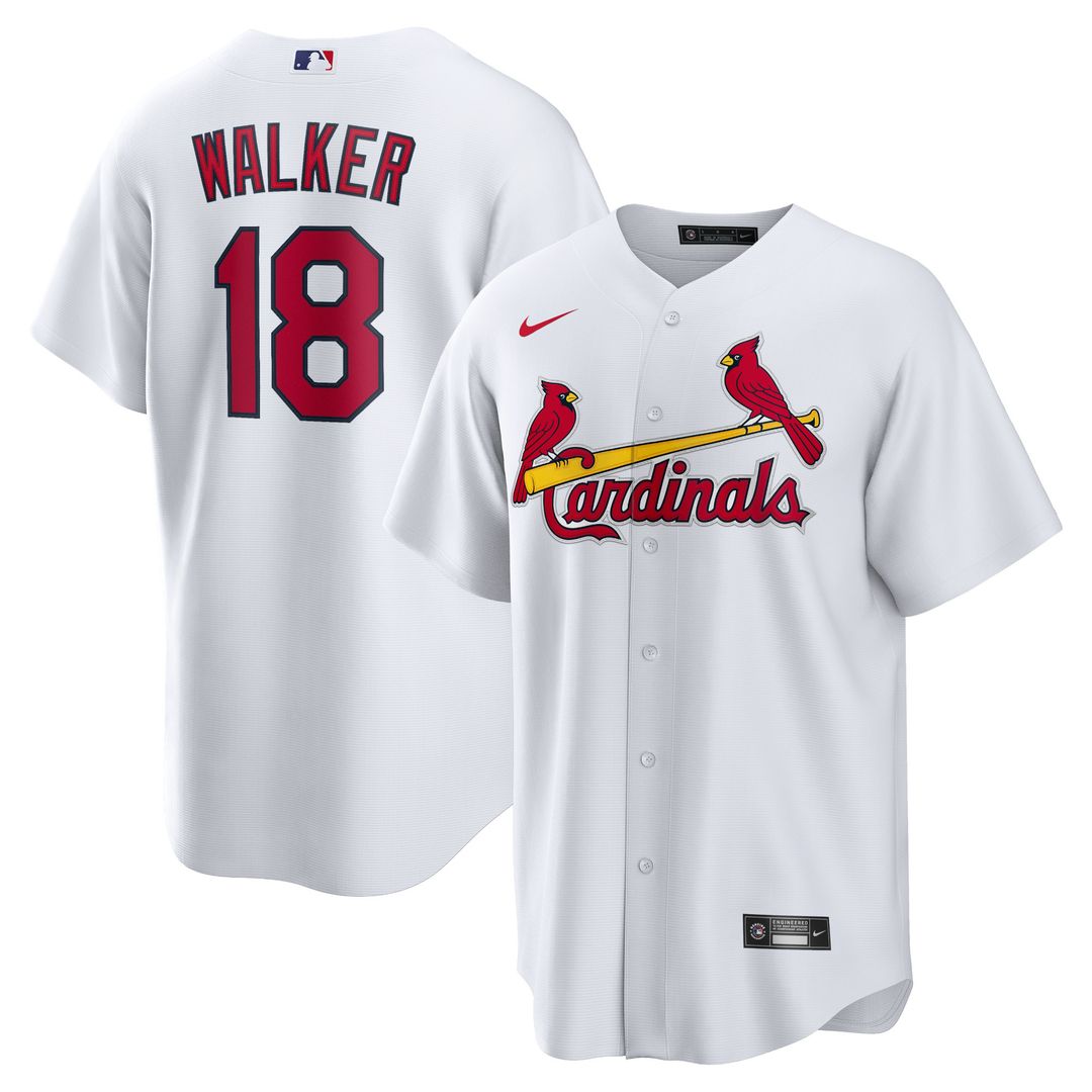 St. Louis Cardinals Jordan Walker Nike Home Official Replica Jersey - White