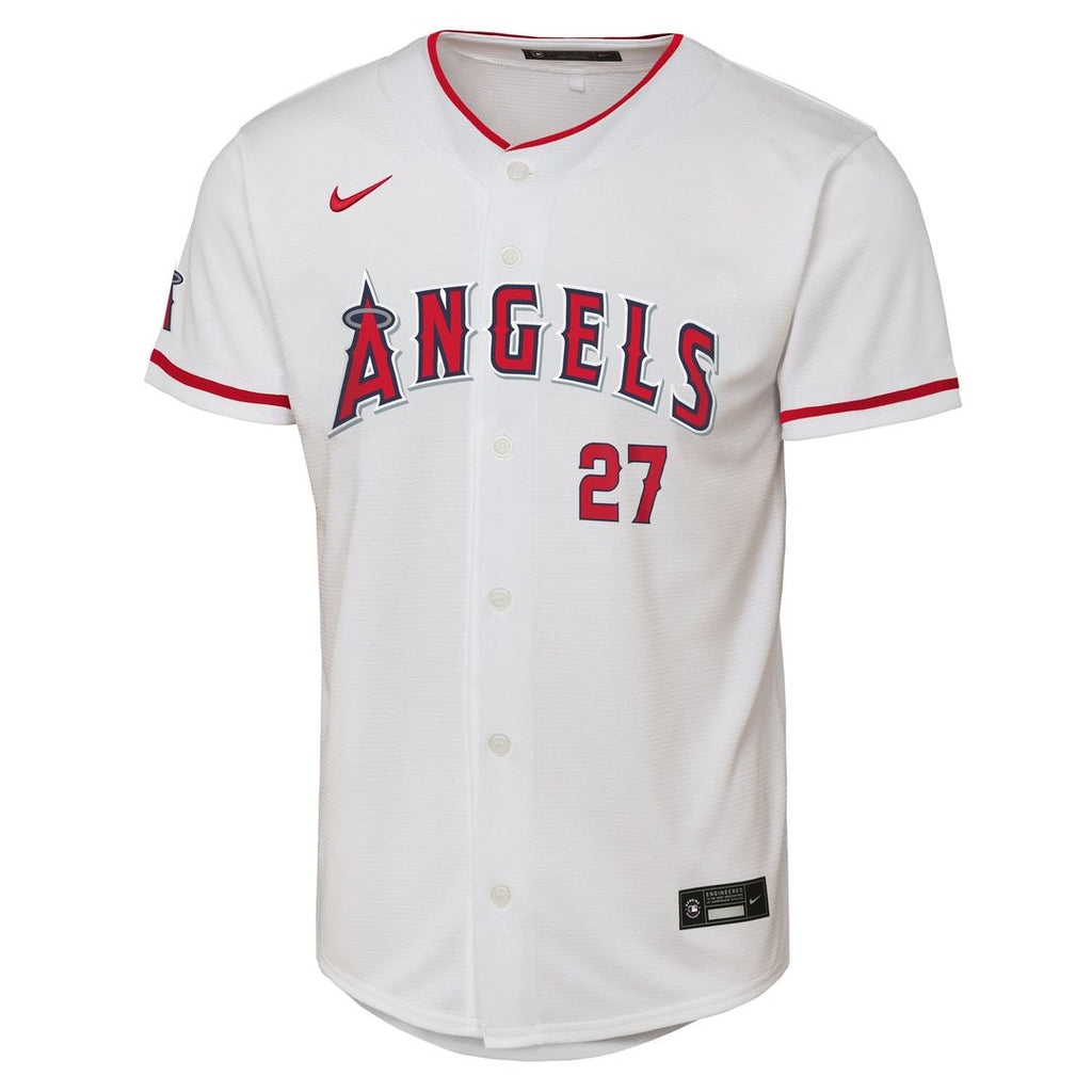 Los Angeles Angels Mike Trout Nike Youth Home Stadium Jersey - White