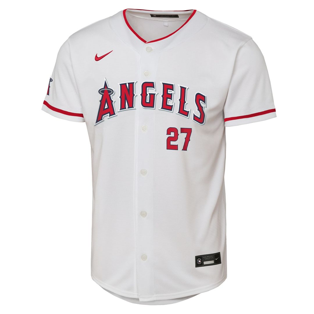 Los Angeles Angels Mike Trout Nike Youth Home Stadium Jersey - White