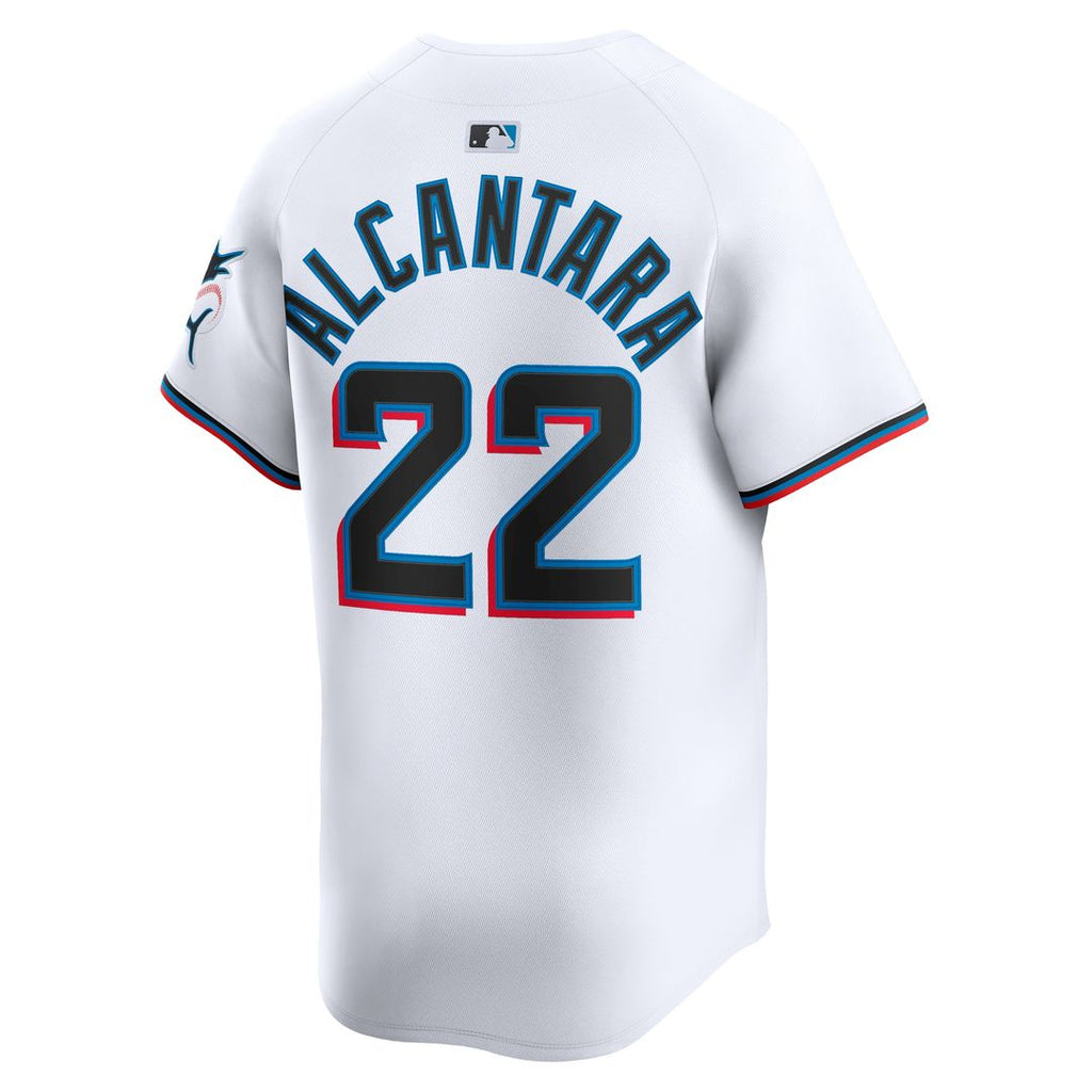 Miami Marlins Sandy Alcantara Nike Home Limited Jersey - White