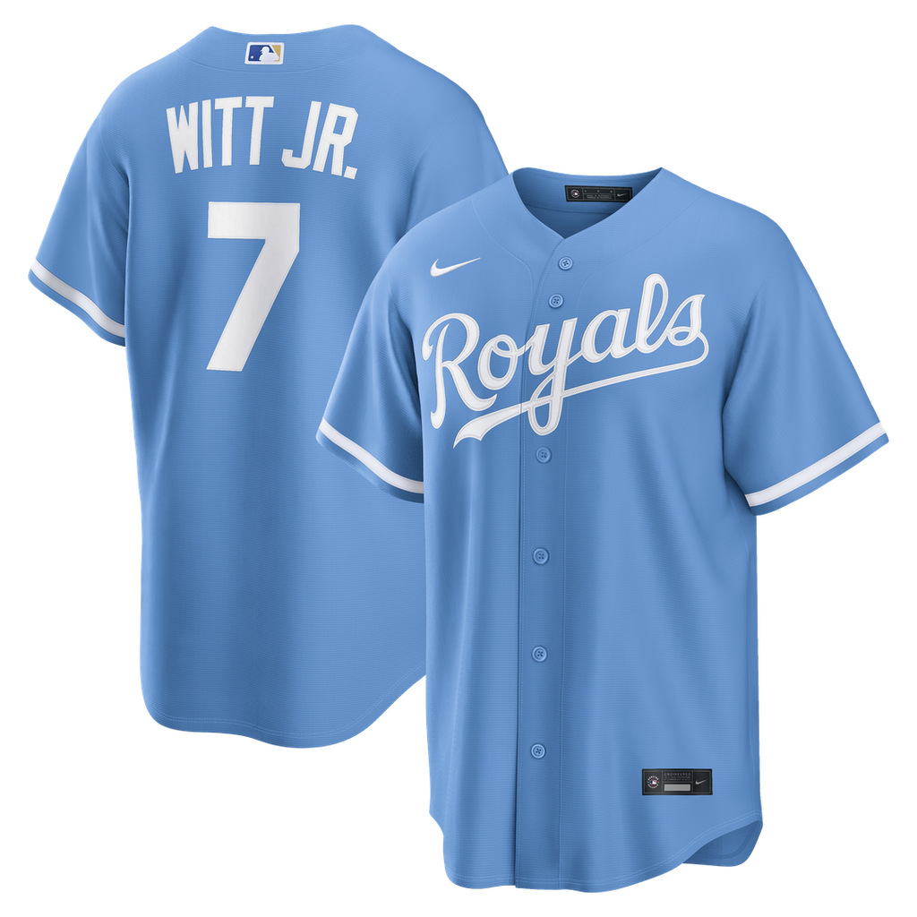 Kansas City Royals Bobby Witt Jr. Nike Road Replica Jersey - Gray