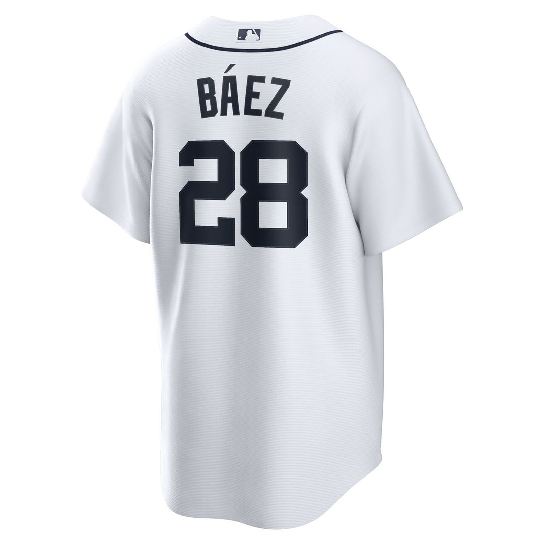 Detroit Tigers Javier Baez Nike Home Replica Jersey - White
