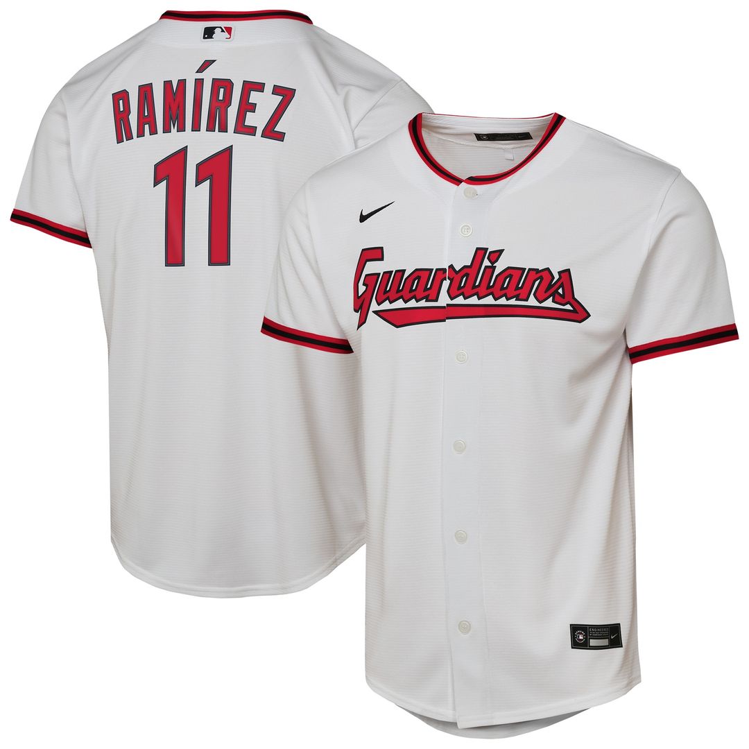 Cleveland Guardians José Ramírez Nike Youth Home Replica Jersey - White