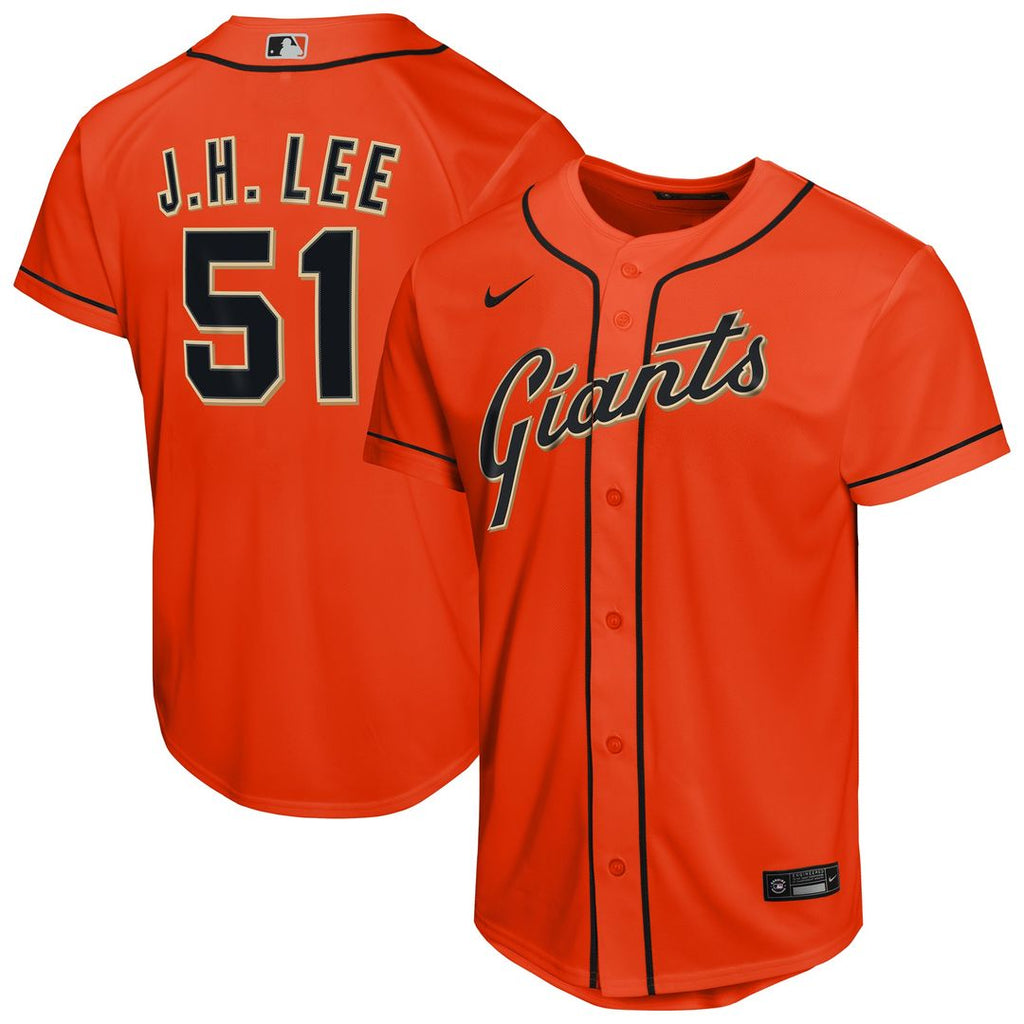 San Francisco Giants Jung Hoo Lee Nike Youth Alternate 2 Replica Jersey - Black