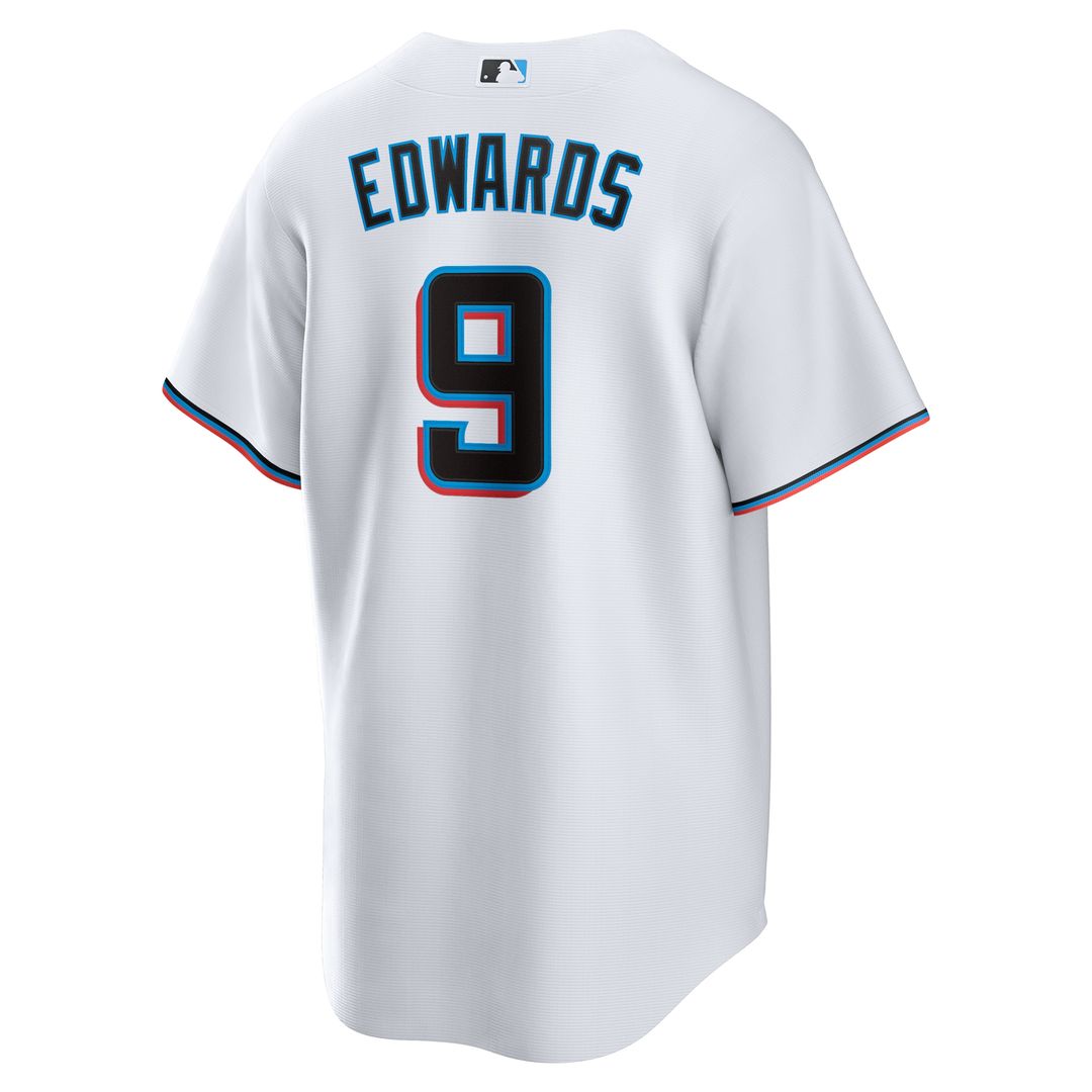 Miami Marlins Xavier Edwards Nike Home Replica Jersey - White