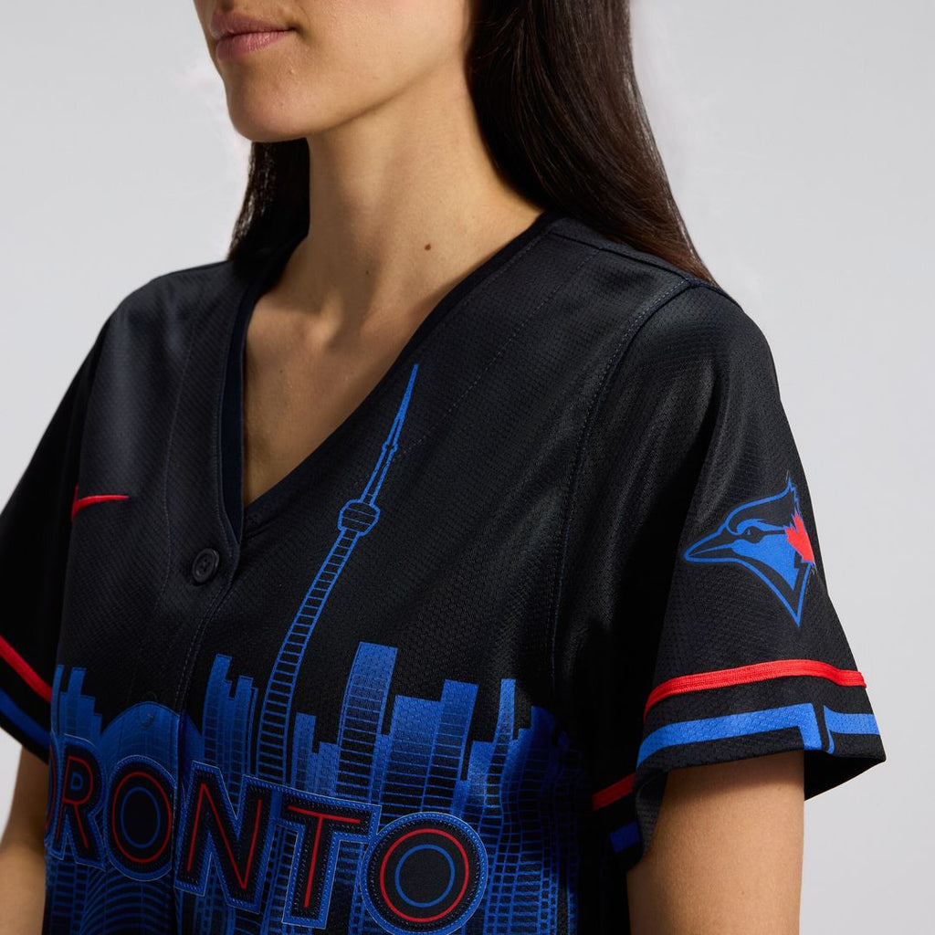 Toronto Blue Jays Vladimir Guerrero Jr. Nike Women's 2024 City Connect Limited Jersey - Navy