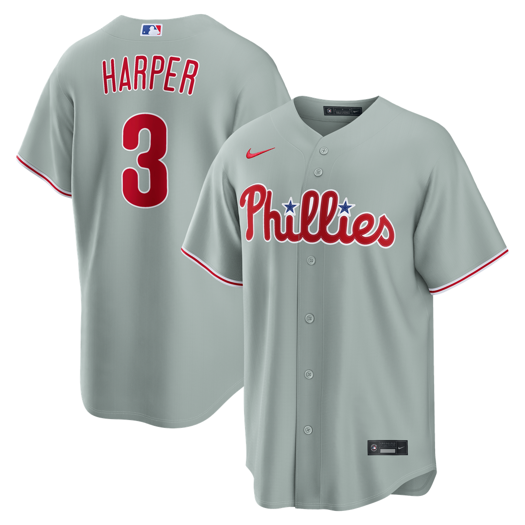Philadelphia Phillies Bryce Harper Nike Alternate Replica Jersey - Light Blue