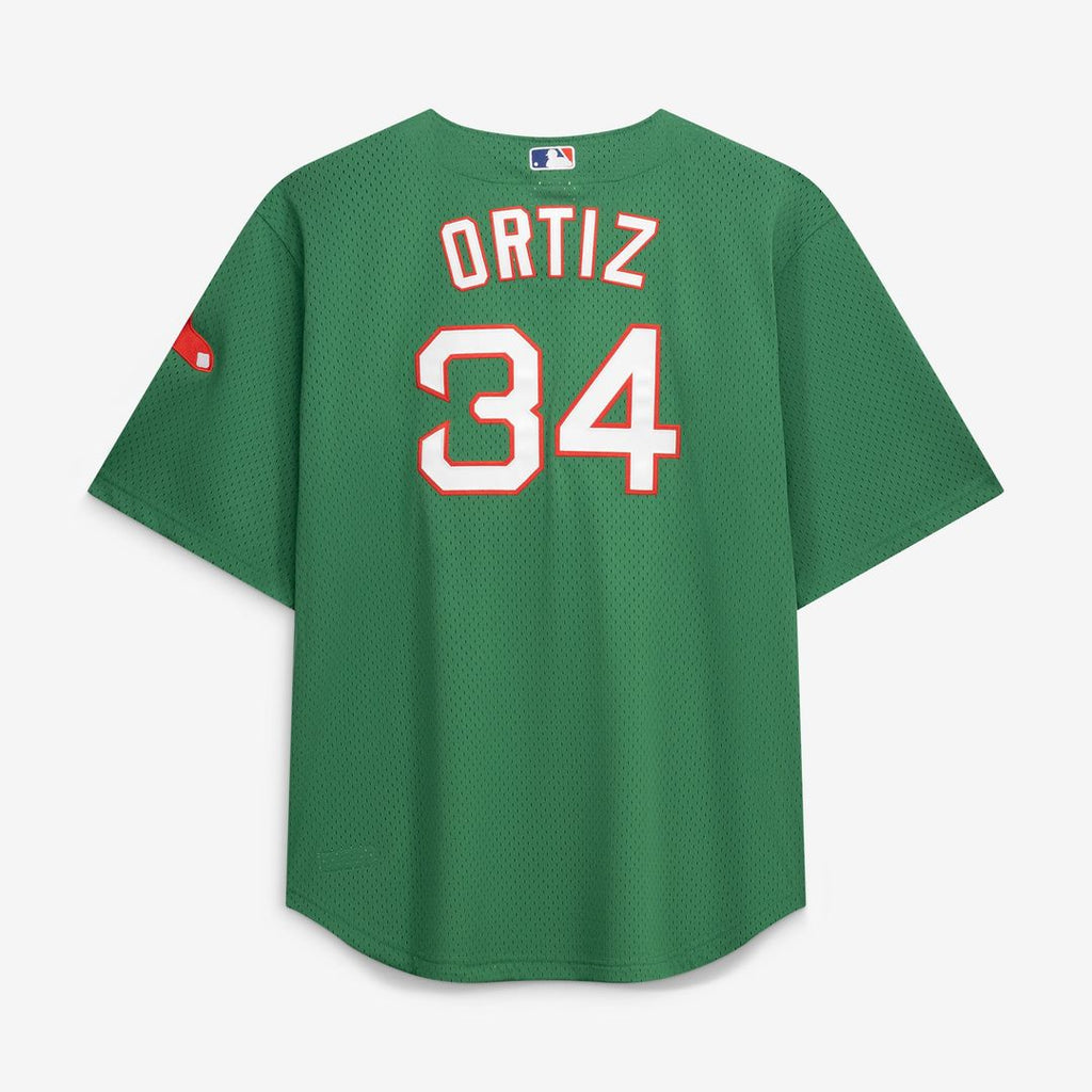 Boston Red Sox David Ortiz Mitchell & Ness Big & Tall Cooperstown Mesh Batting Practice Jersey - Red