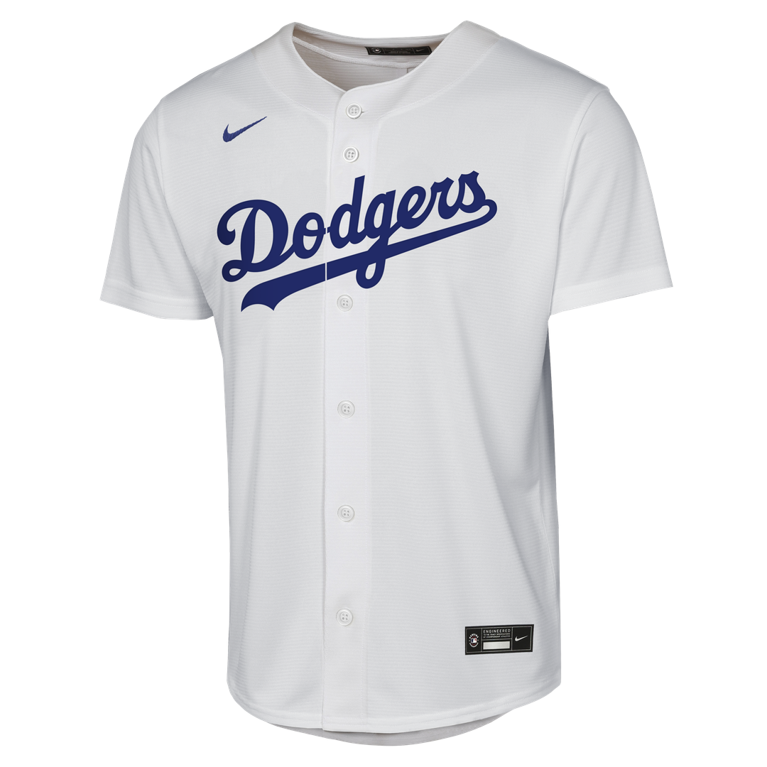 Los Angeles Dodgers Yoshinobu Yamamoto Nike Youth Home Baseline Jersey - White