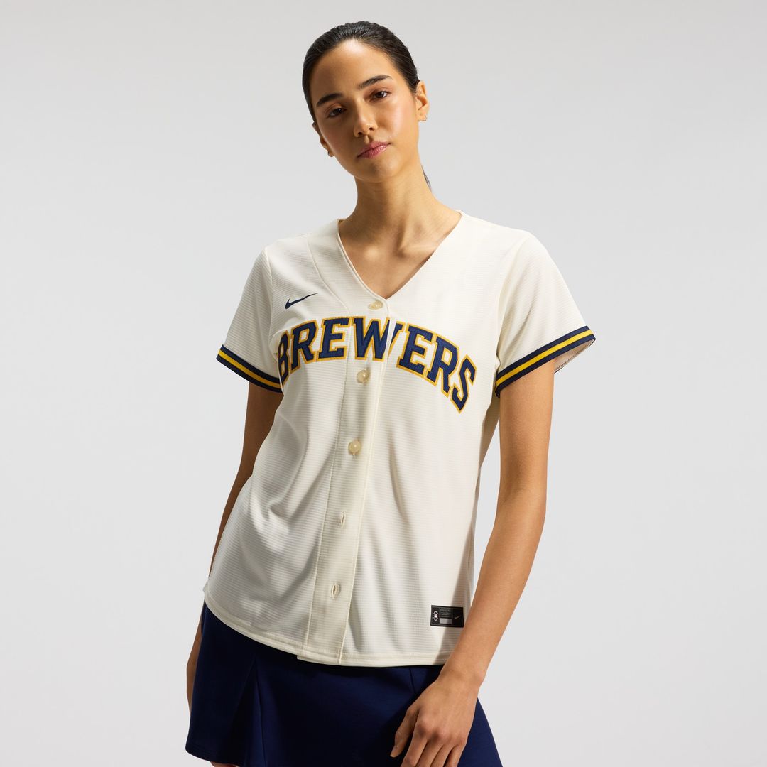 Milwaukee Brewers Sal Frelick Nike Women's Home Replica Jersey - Cream