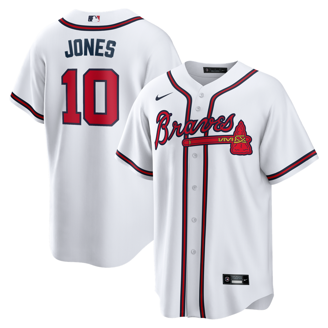 Atlanta Braves Chipper Jones Nike Home Retired Replica Jersey - White