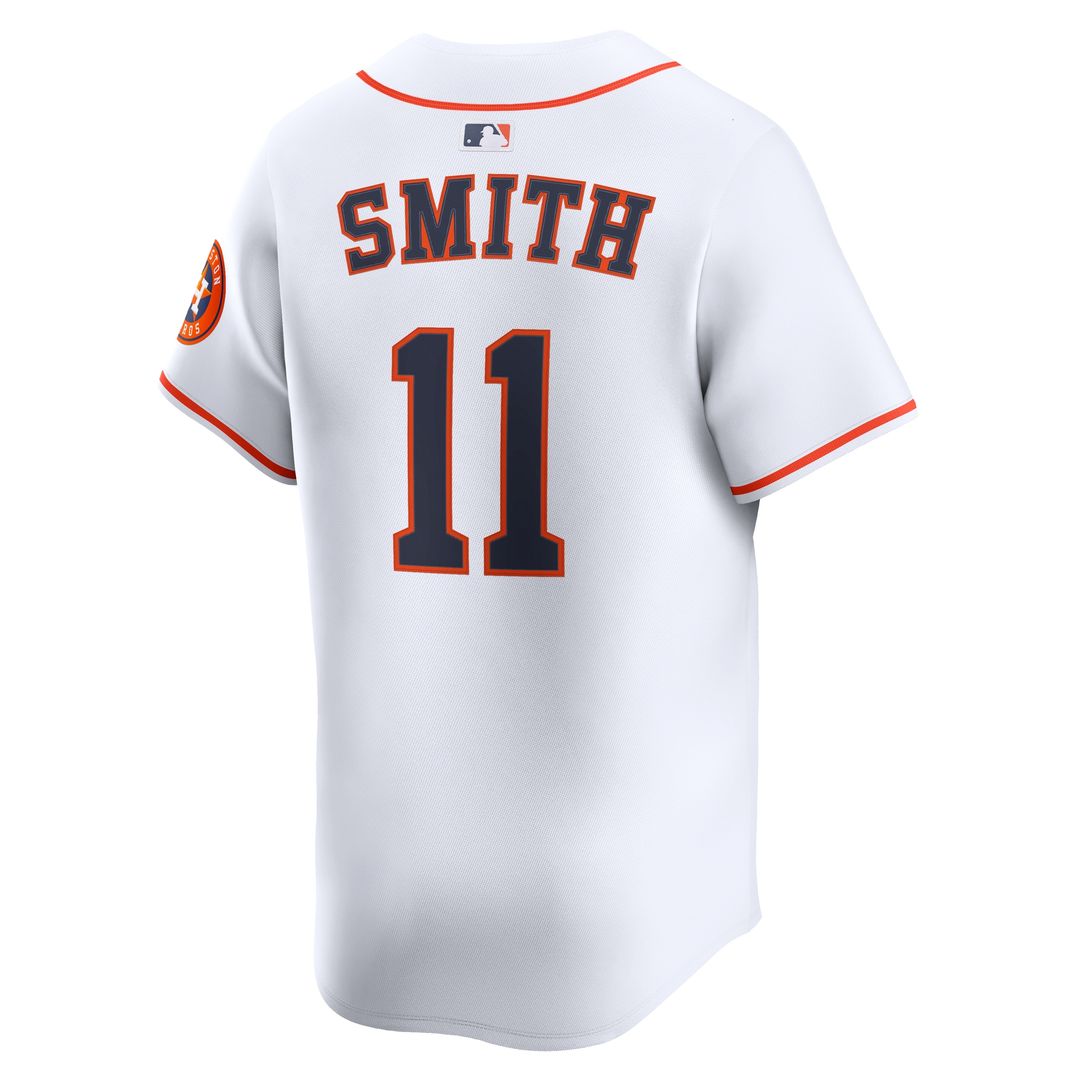 Houston Astros Cam Smith #11 Nike Home Limited Jersey - White
