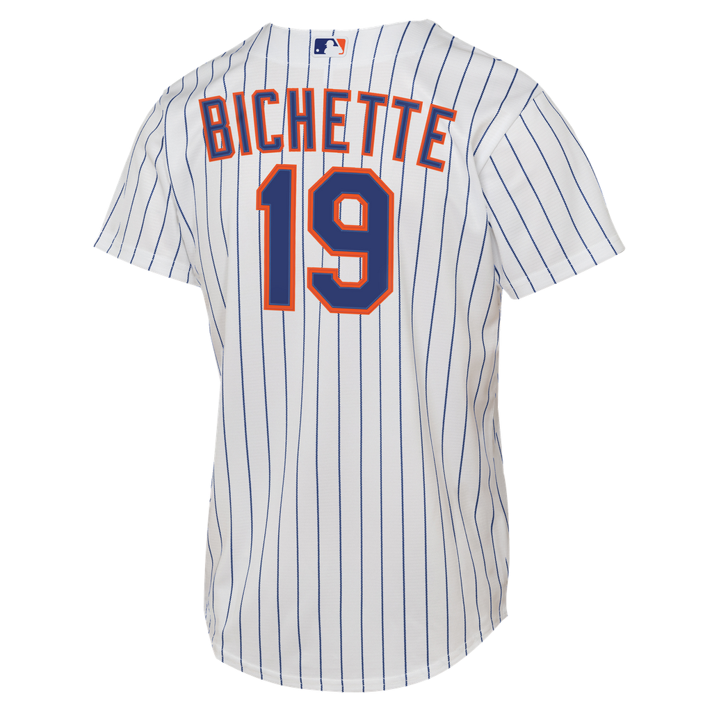 New York Mets Bo Bichette Nike Youth Home Baseline Jersey - White