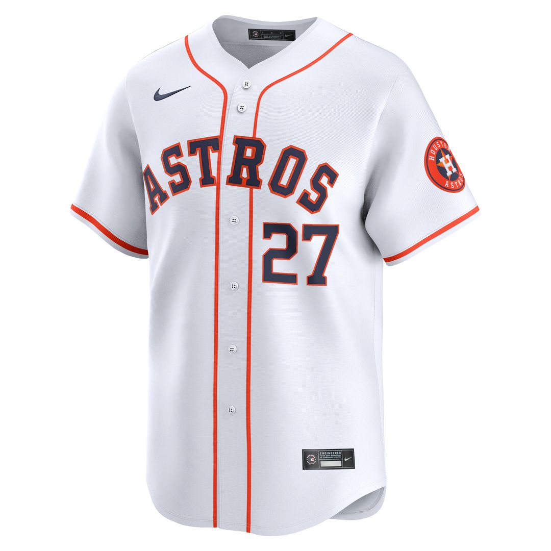 Houston Astros Jose Altuve Nike Home Limited Jersey - White