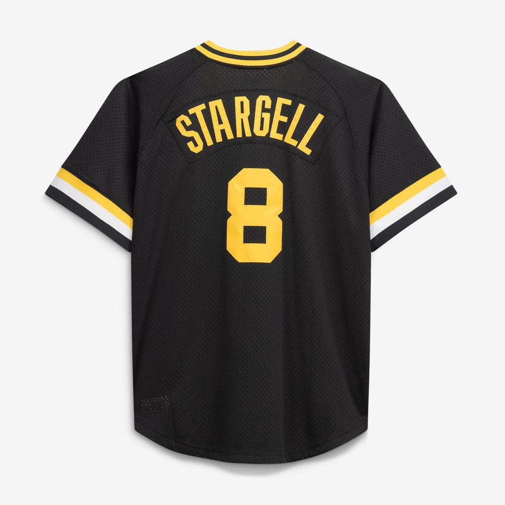 Pittsburgh Pirates Willie Stargell Mitchell & Ness Cooperstown Big & Tall Mesh Batting Practice Jersey - Black
